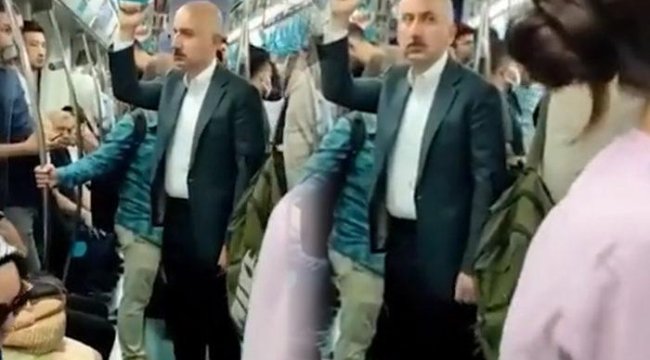 Sosyal medyada gündem oldu! Bakan Karaismailoğlu Marmaray'da yolculuk yaptı
