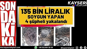 Toplam 135 bin liralık soygun yapan 4 şüpheli yakalandı