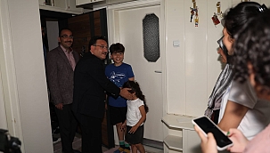 Vali Çiçek şehit ailelerini ziyaret etti