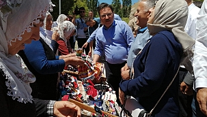 Vali Çiçek ve Başkan Büyükkılıç Soğanlı Ören Yeri'ni ziyaret etti