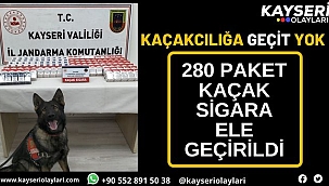 280 paket kaçak sigara ele geçirildi