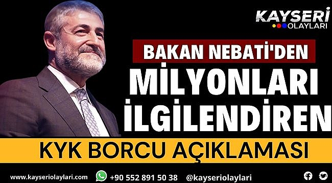 Bakan Nebati Kyk Borçları Hakkında Açıklamada Bulundu