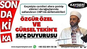 CHP Milletvekilleri Özgür Özel ve Gürsel Tekin hakkında suç duyurusunda bulunuldu.