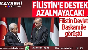 Cumhurbaşkanı Erdoğan: Filistin'e desteğimiz azalmayacak