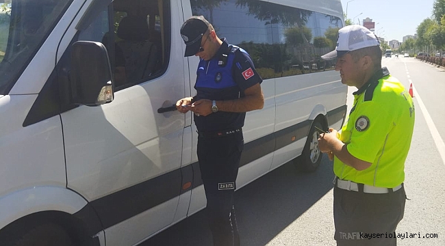 Denetimlerde 23 toplu taşıma aracına yasal işlem yapıldı
