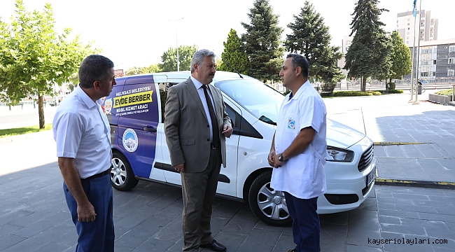 İlçede Mobil Berber Hizmeti Başladı