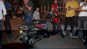 Motorun çarptığı çocuk kaçtı