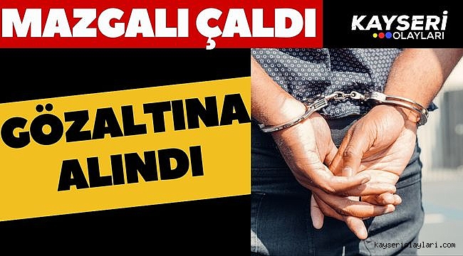 Otoparktan mazgal çaldığı şüphesiyle 1 kişi gözaltında