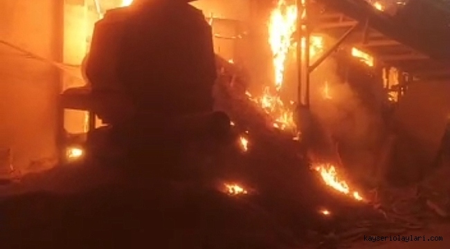 SON DAKİKA... Kayseri OSB'de yangın çıktı