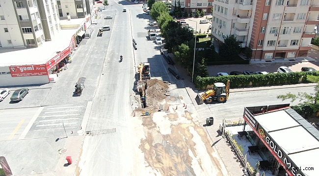 Yağmur suyu hattı kanalizasyon hattından ayrılıyor