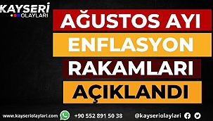 Ağustos ayı enflasyon rakamları açıklandı