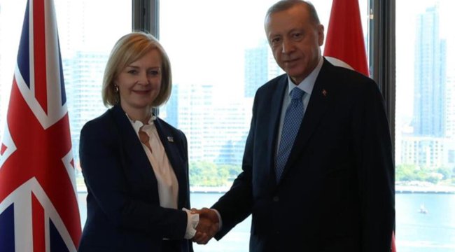  Cumhurbaşkanı Erdoğan, İngiltere Başbakanı Liz Truss ile görüştü