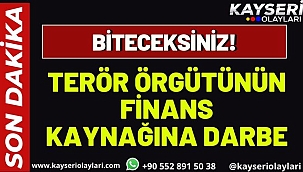 İçişleri Bakanlığı duyurdu: Terör örgütünün finans kaynağına darbe