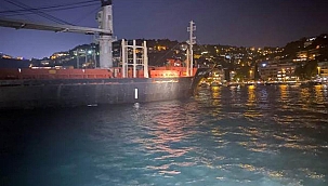 İstanbul Boğazı'nda korkutan anlar! Gemi kıyıya 100 metre kala durdu