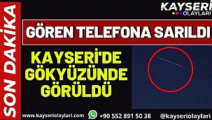 Kayseri'de Görüldü! Gören Telefona Sarıldı 