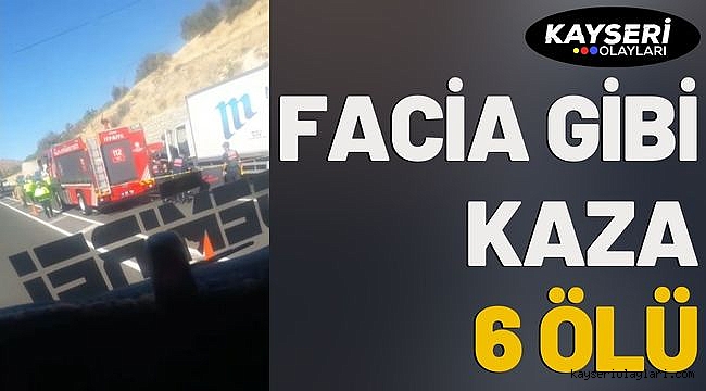 Malatya- Kayseri Karayolu'nda kaza: 6 ölü