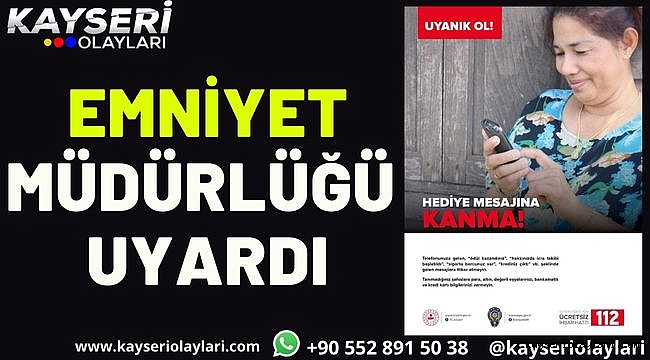 Polisten vatandaşlara 'dolandırıcılık' uyarısı