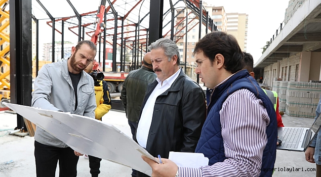 PALANCIOĞLU, ÇARŞI MELİKGAZİ'DEKİ ÇALIŞMALARI İNCELEDİ