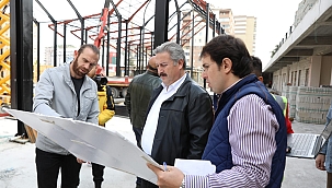 PALANCIOĞLU, ÇARŞI MELİKGAZİ'DEKİ ÇALIŞMALARI İNCELEDİ