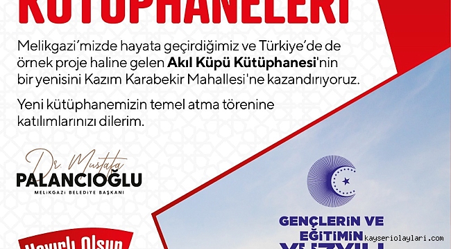 130 KİŞİLİK KÜTÜPHANENİN TEMİLİ SALI GÜNÜ ATILACAK