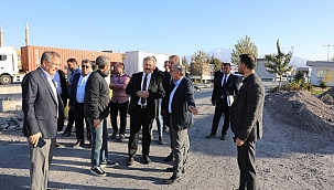 PALANCIOĞLU, GERMİR'DEKİ ÖĞRENCİ YURDU İNŞAATINI İNCELEDİ