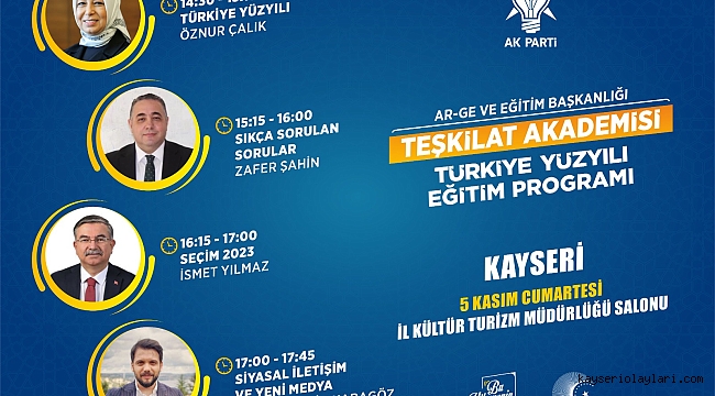 TEŞKİLAT MENSUPLARINA EĞİTİM VERİLECEK