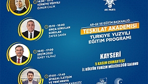 TEŞKİLAT MENSUPLARINA EĞİTİM VERİLECEK