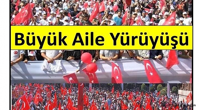 YÜRÜYÜŞ 19 KASIM CUMARTESİ GÜNÜ SAAT 15.30'DA BAŞLAYACAK