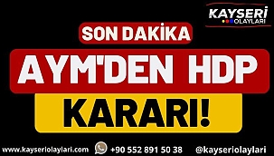 Anayasa Mahkemesinden Hdp Kararı!
