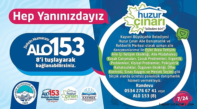 BÜYÜKŞEHİR'DEN ÜCRETSİZ PSİKOLOJİK DANIŞMANLIK HİZMETİ