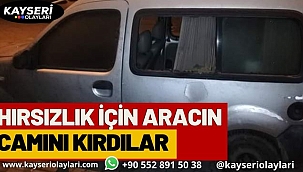Hırsızlık İçin Aracın Camını Kırdılar