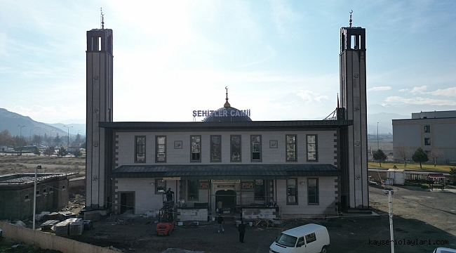 MELİKGAZİ'DE ŞEHİTLER CAMİ SONA YAKLAŞIYOR