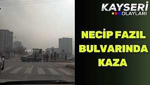 Neci Fazıl Bulvarında Kaza