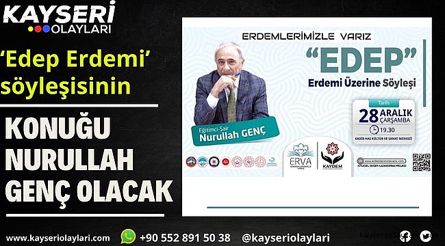Nurullah Genç Kayserililerle Buluşacak 