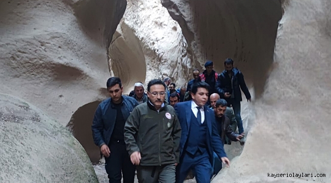 VALİ GÖKMEN ÇİÇEK REHBERLERLE SOĞANLI'YI GEZDİ