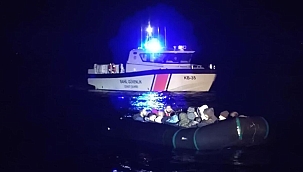  65 kaçak göçmen kurtarıldı