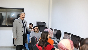 Başkan Dr. Palancıoğlu, Akıl Küpü Kütüphanesi'nin İnşaatını İnceledi