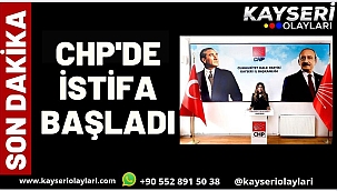 CHP'de İstifa Başladı