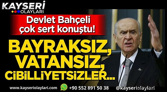 Devlet Bahçeli Edebimiz el vermez, edepsizlik edene...
