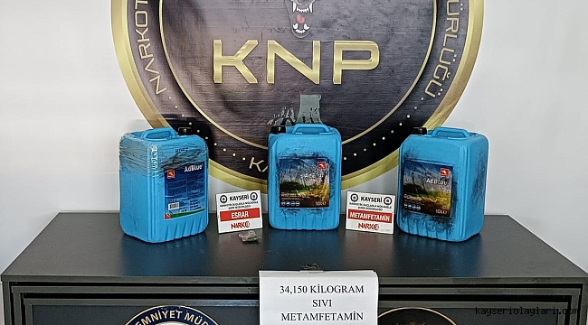 Kayseri'de Kökleri Kurudu Tam 34 kilo 150 gram
