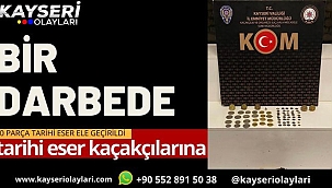 Tarihi Eser Kaçakçılarına Darbe! 70 Parça Yakalandı