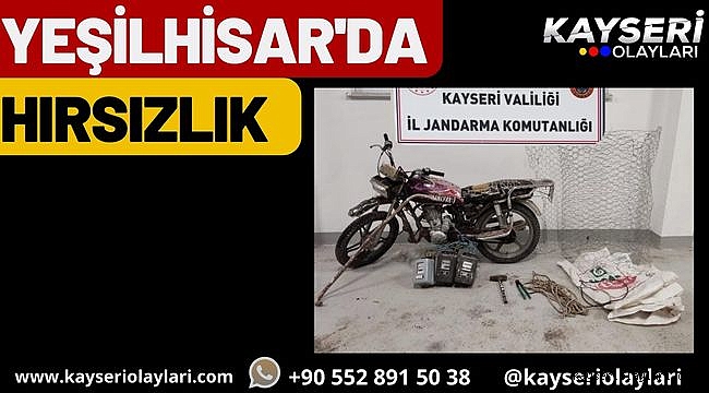 Yeşilhisar'da Hırsızlık