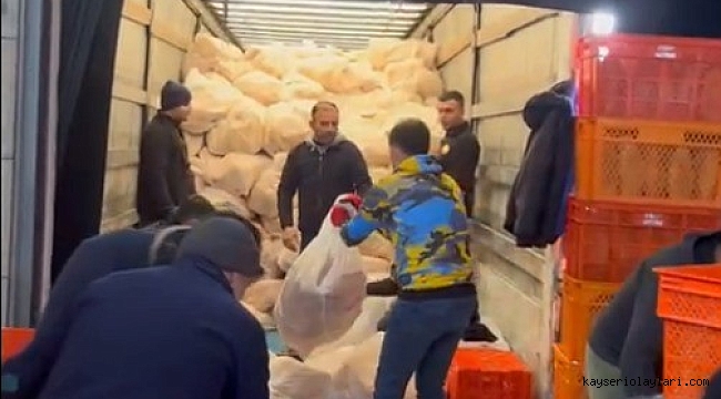 KAYSERİ BÜYÜKŞEHİR'İN YARDIMI SÜRÜYOR