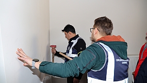 BAŞKAN YALÇIN, HASAR TESPİT ÇALIŞMALARINA KATILDI