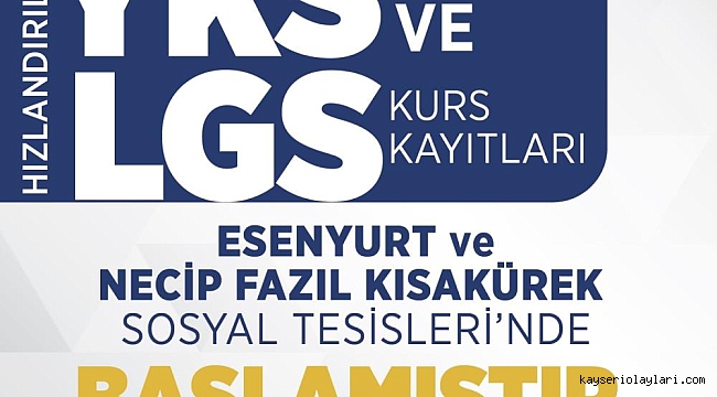 ÜCRETSİZ LGS VE YKS KURSU AÇILDI