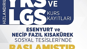 ÜCRETSİZ LGS VE YKS KURSU AÇILDI