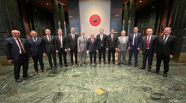 CUMHURBAŞKANI ERDOĞAN İLE GÖRÜŞTÜ