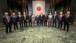 CUMHURBAŞKANI ERDOĞAN İLE GÖRÜŞTÜ