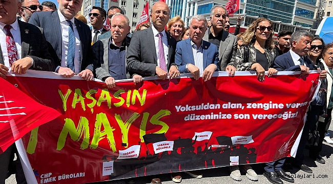 BAHADIR ÖZSOY 1 MAYIS KUTLAMALARINDA