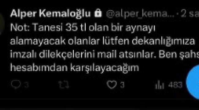 ERÜ TIP FAKÜLTESİNDE 'AYNA' TARTIŞMASI